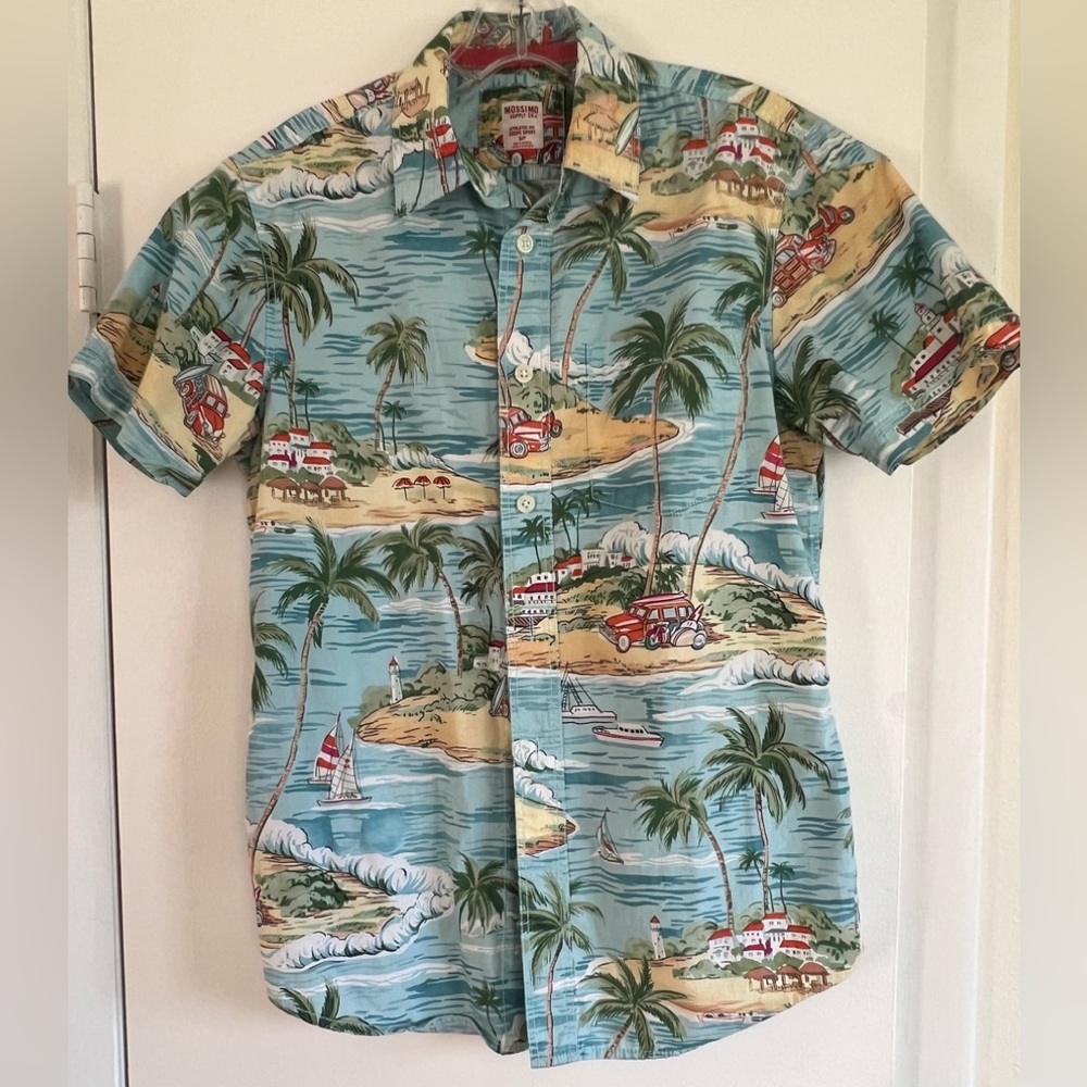 Mossimo Vintage Hawaiian Camp Shirt Size S/P